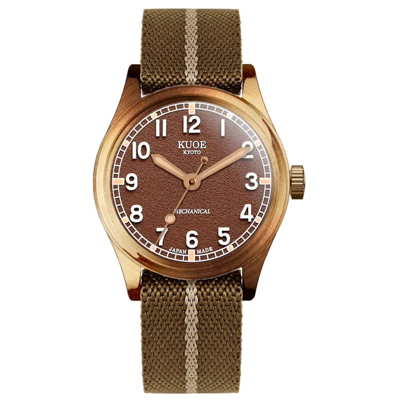 OLD SMITH 90-002 35mm Version Bronze Case Brown Dial No