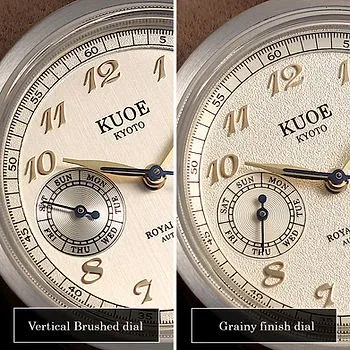 Royal Smith 90 010 Automatic Reverse Panda X Grainy Finish Dial