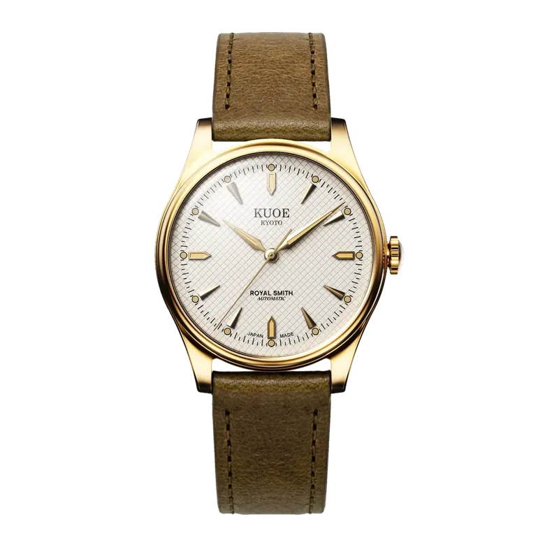 ROYAL SMITH 90-006 Gold Case Ivory Dial