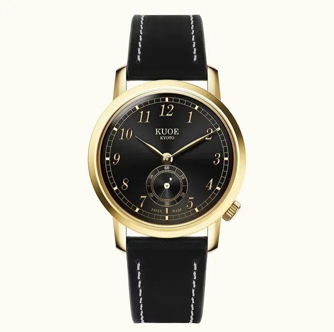 Old Smith 90 007 Automatic Black Sunray Dial Gold