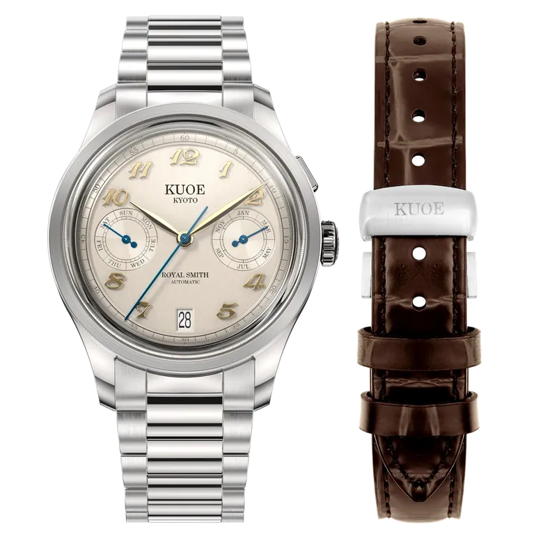 ROYAL SMITH 90-010 Automatic Ivory x Vertical Brushed Dial