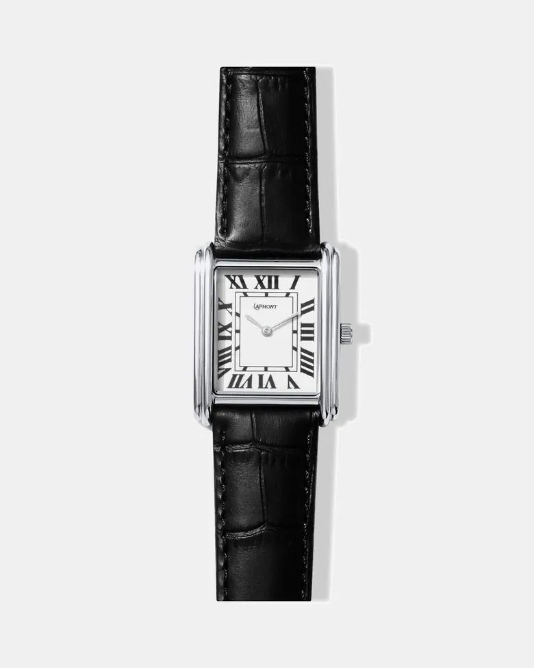 Bloc Silver — Square Tank-Style Dress Watch | Laphont