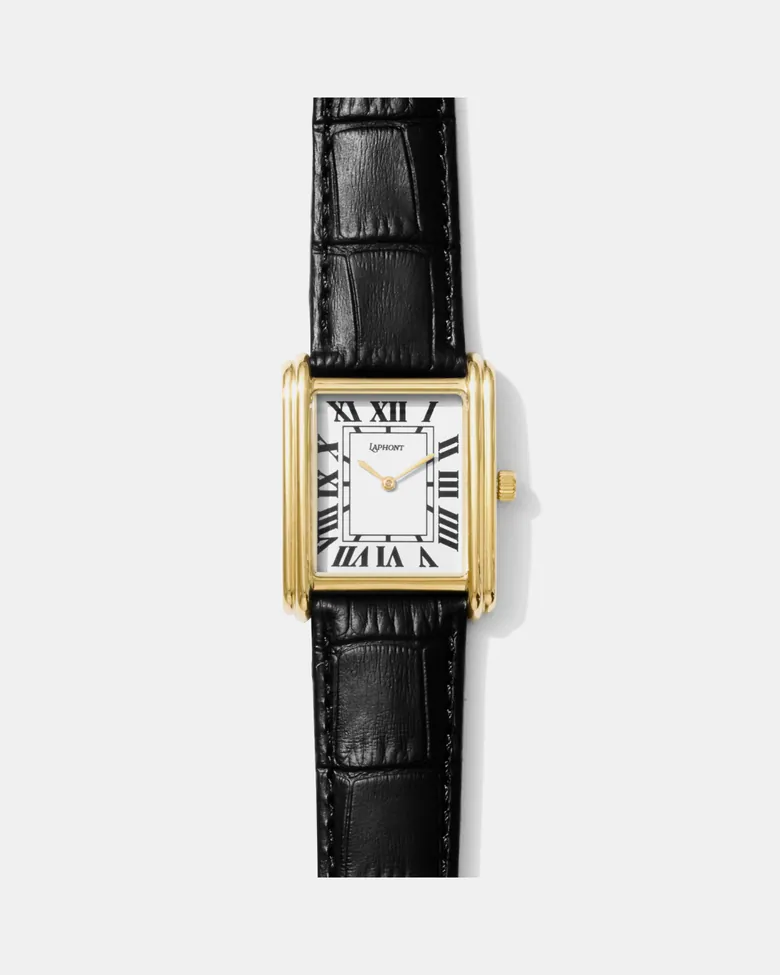Bloc Gold — Square Tank-Style Dress Watch | Laphont