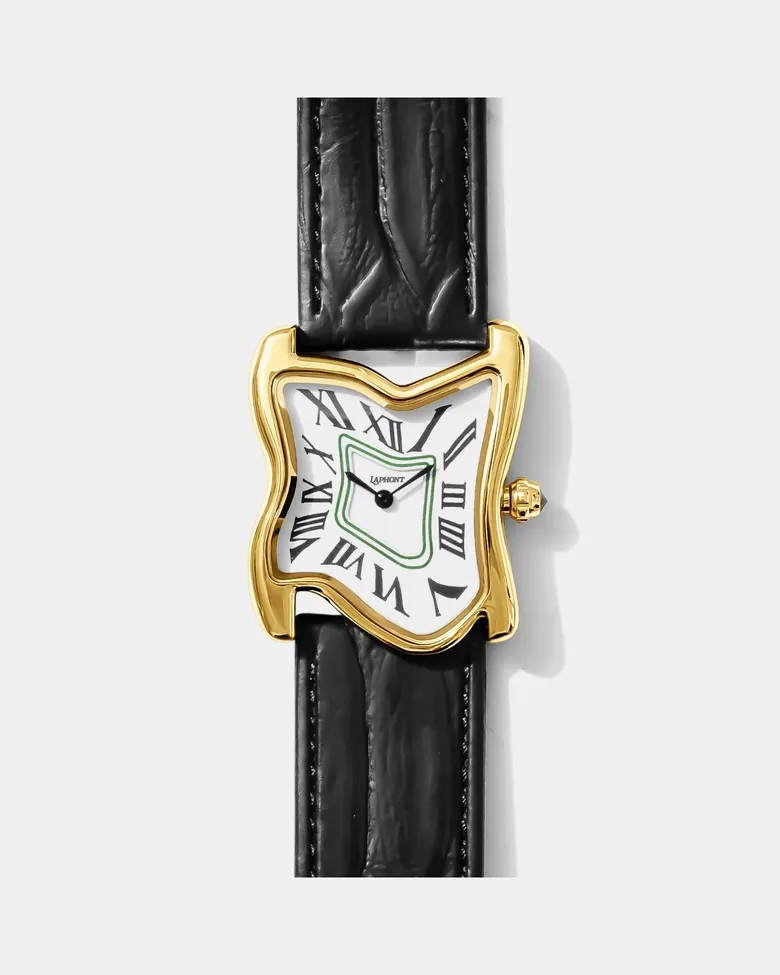 Square Melting Watch Large Gold - Mens Surrealist | Laphont