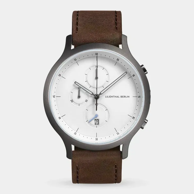 Chronograph - Dark Silver White