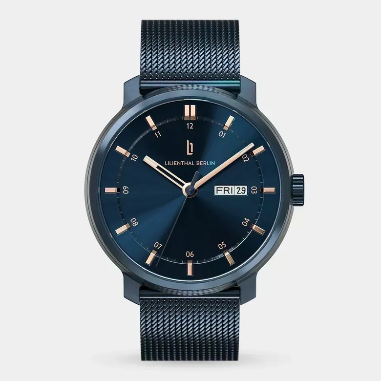 Neolux Day Date - Blue Rose Gold