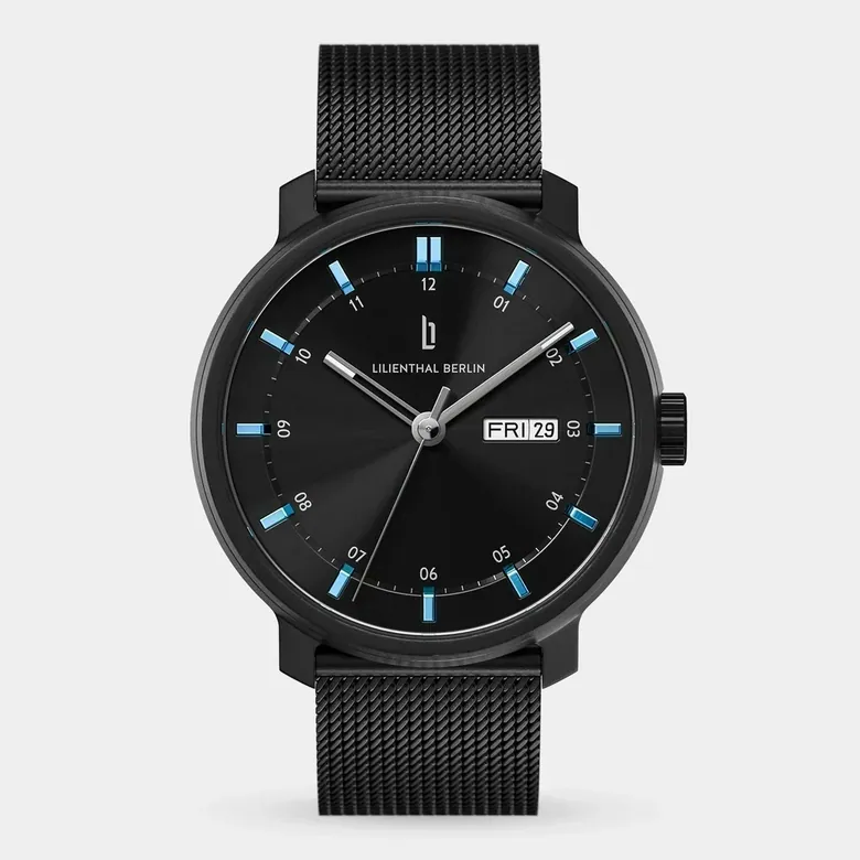 Neolux Day Date - Black Blue