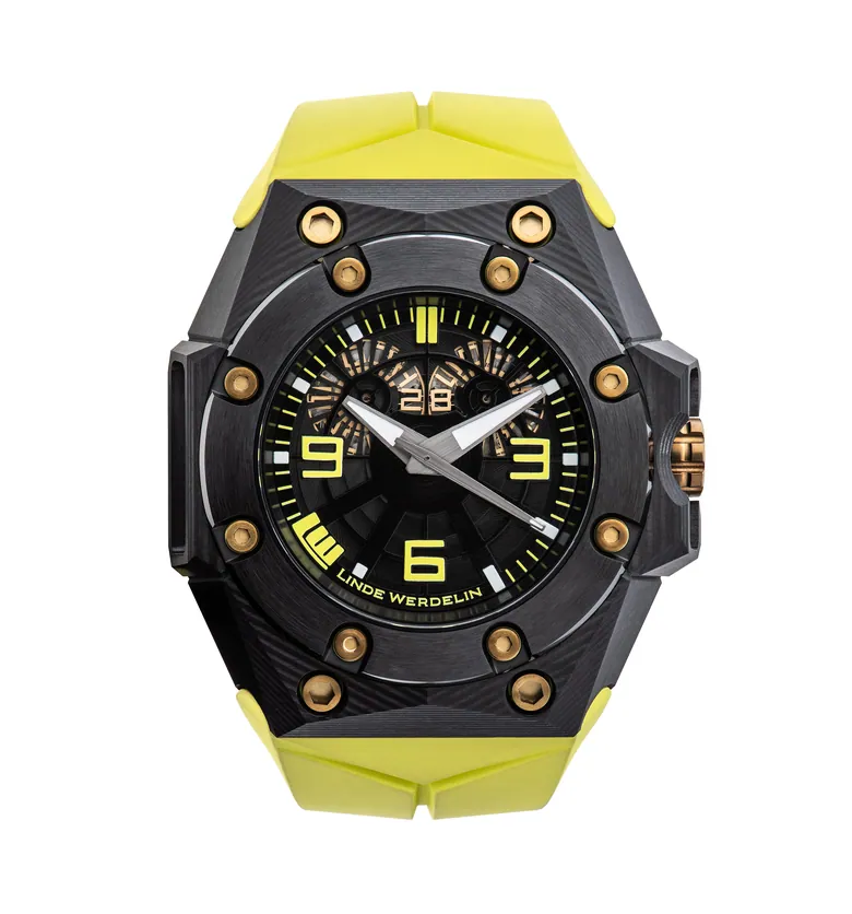 Linde Werdelin Oktopus Double Date 3DTP Carbon Yellow