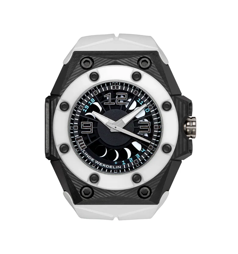 Oktopus Moon 3DTP White Black Ink — Linde Werdelin