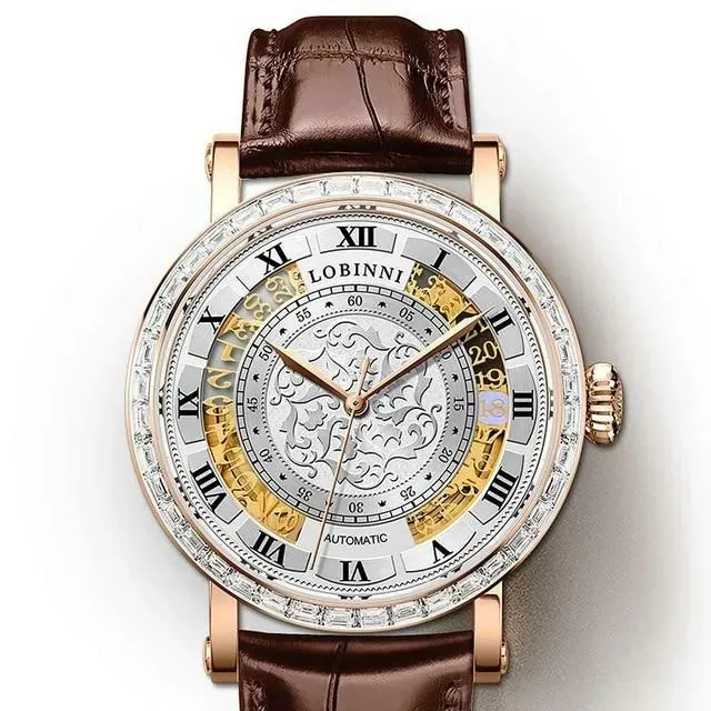 Switzerland luxury brand men wristwatch clock vintage men mechanical w