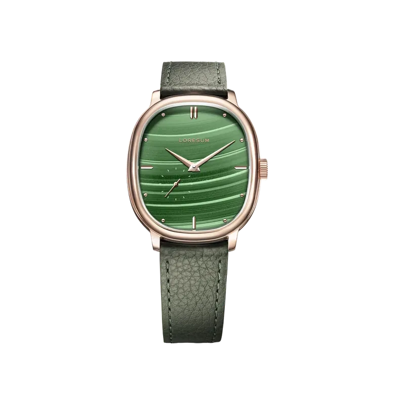 LS06 - Malachite - Rose-gold plated