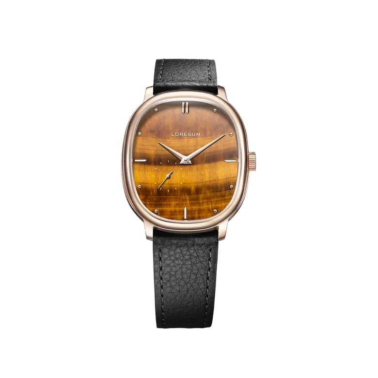 LS06 - Tiger's eye - Rose-gold plated