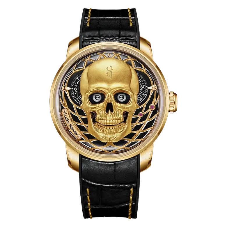 Craftmanship Series Gold Skull Limited edition Automatic Watch
