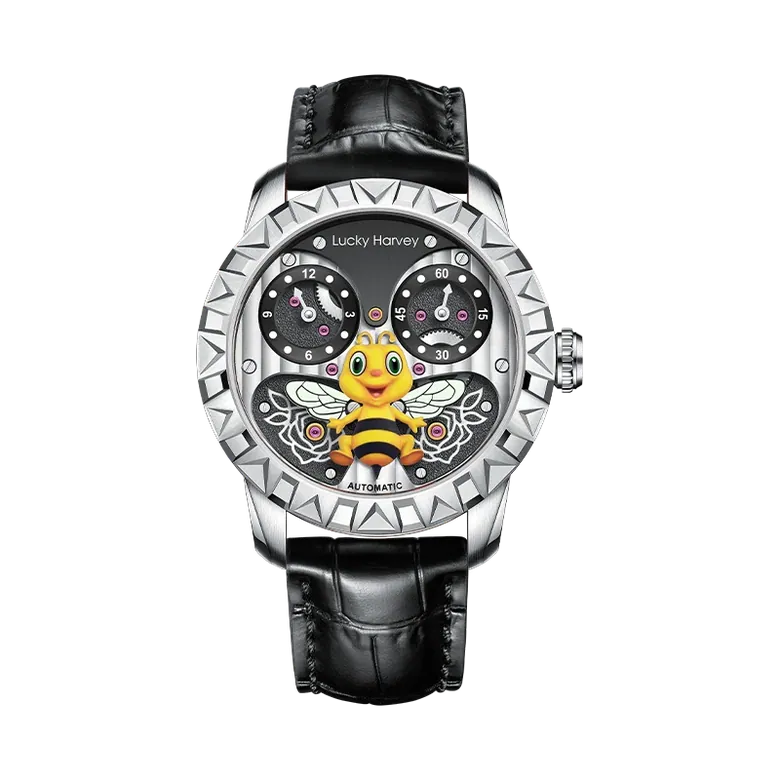 Fun Series Silver Honey Bee Automatic Watch