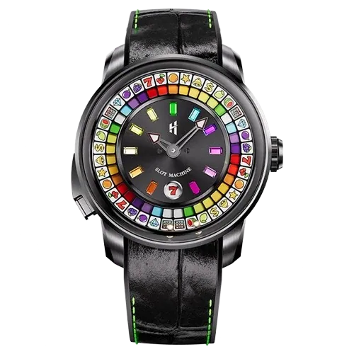 Casino Series Black Slots Machine Limited Edition Automatic Watch