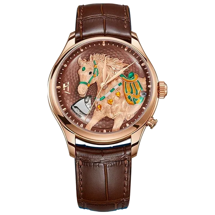 Craftsmanship Series Rose Gold Titanium Chiming Horse Limited Edition Automatic Watch