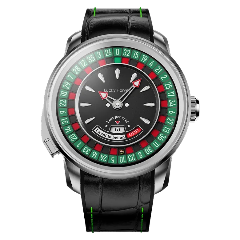 Casino Series Silver European Roulette Automatic Watch