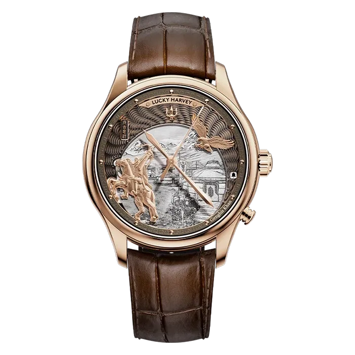 Dynasty Series Rose Gold Titanium Chiming Genghis Khan Limited Edition Automatic Watch