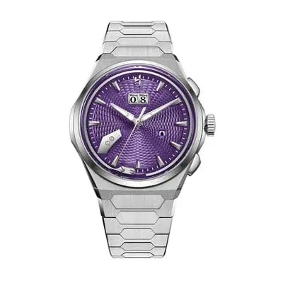 Sound Of Nature Guilloche Dial Purple Titanium Chiming Limited Edition Automatic Watch