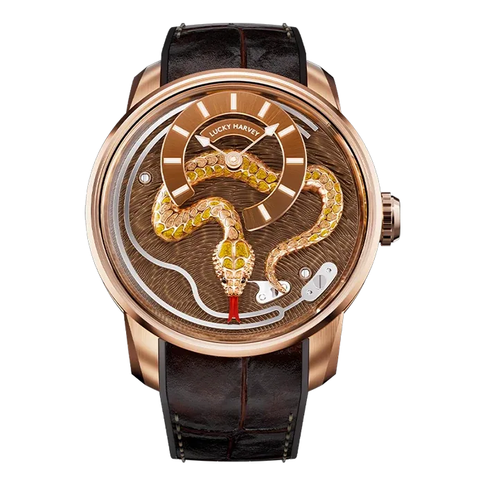 Craftsmanship Series Rose Gold Enamel Chiming Snake Limited Edition Automatic Watch