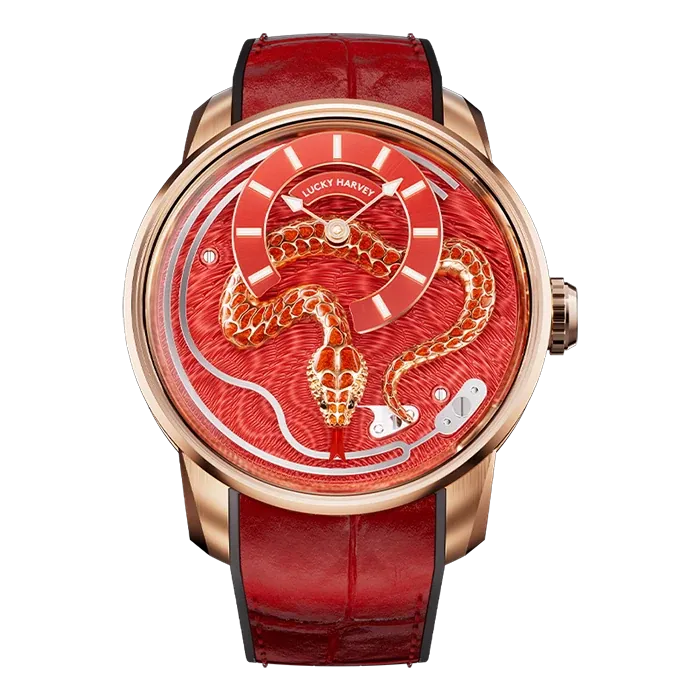 Craftsmanship Series Red Enamel Chiming Snake Limited Edition Automatic Watch