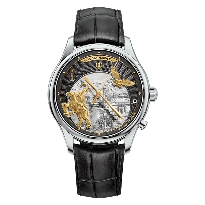 Dynasty Series Silver Titanium Chiming Genghis Khan Limited Edition Automatic Watch