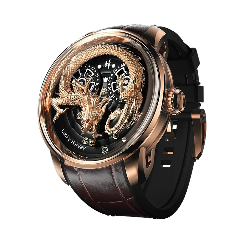 Craftsmanship Series Rose Gold Dragon Automatic Watch