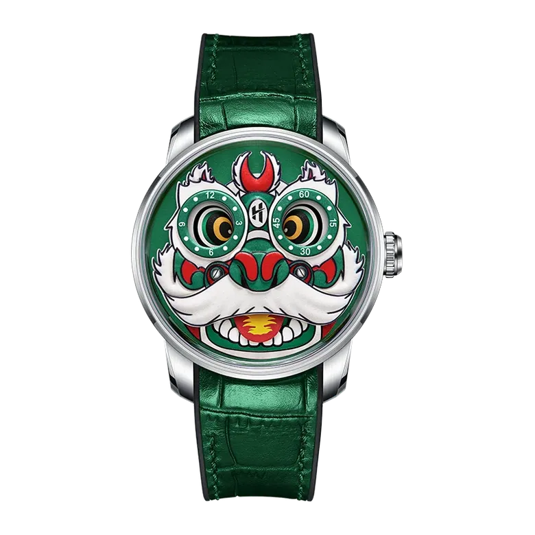 Fun Series Green Lion Dance Automatic Watch
