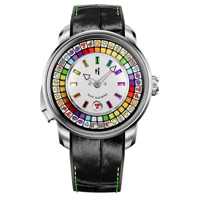 Casino Series Silver Slots Machine Limited Edition Automatic Watch