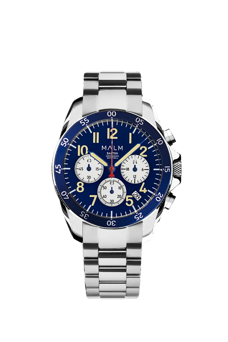 Dalton Blue White Panda Chronograph 41