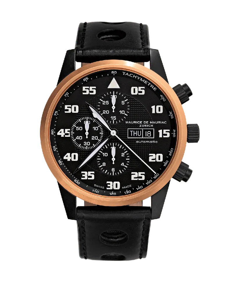 Zürcher Chrono Modern PVD | Gold Schwarz