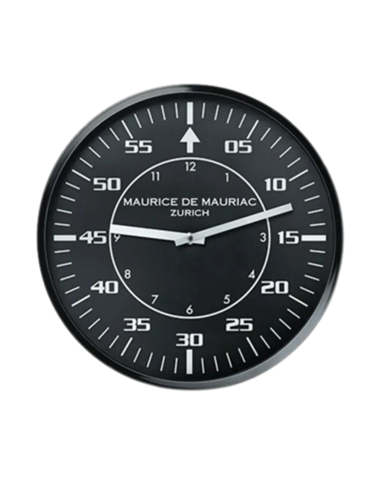 Schwarze Wanduhr