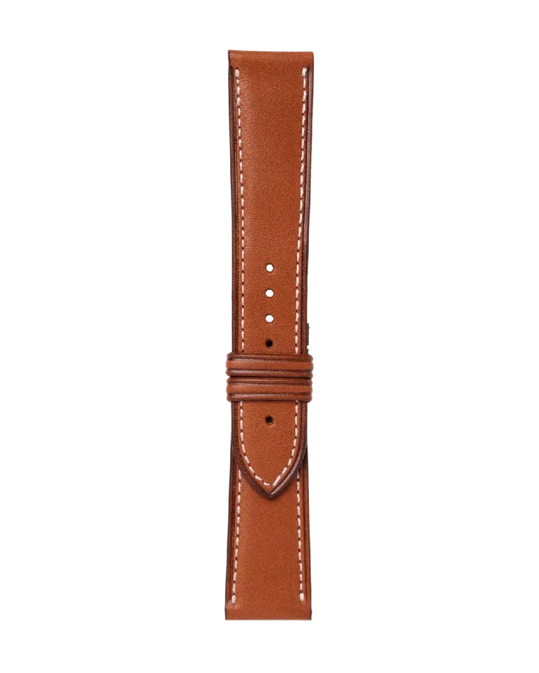 Lederband Mit Beiger Naht