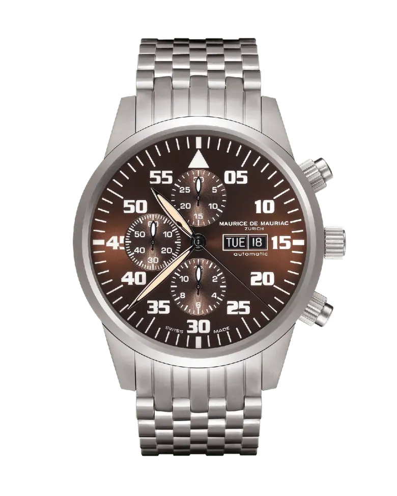 Zürcher Chrono Modern Full Stahl Braun