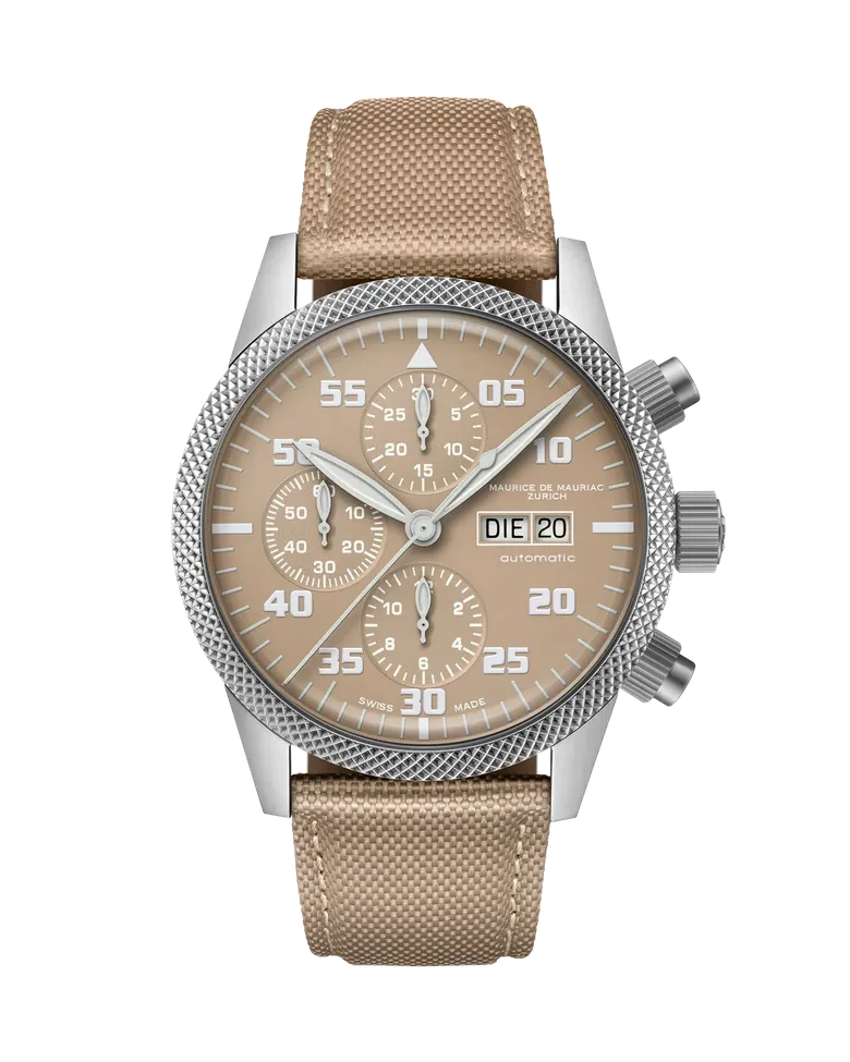 Zürcher Chrono Modern Stahl Desert Sky
