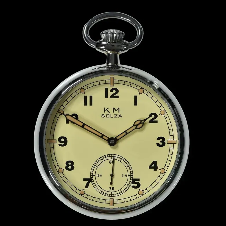 Selza WWII Pattern German Navy (Kriegsmarine) 17-Jewel Hand-Wound Military Pocket Watch