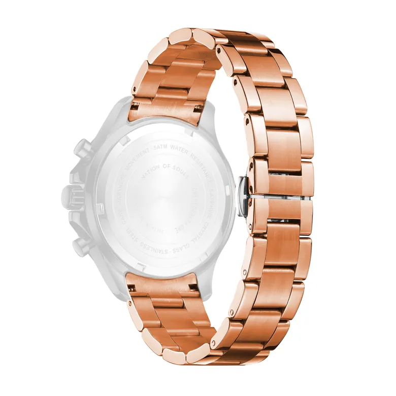 20mm Rose Gold Gloss Link Bracelet (to fit Chronograph One)