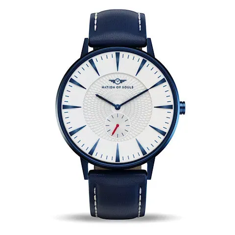 Eclipse | Indigo Blue Brushed - Phantom White