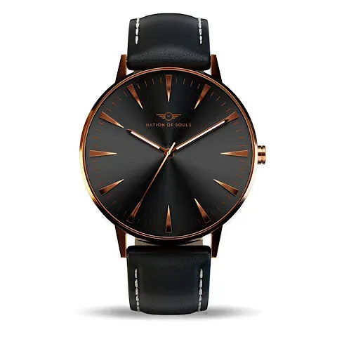 Argo | Rose Gold Gloss - Jet Black
