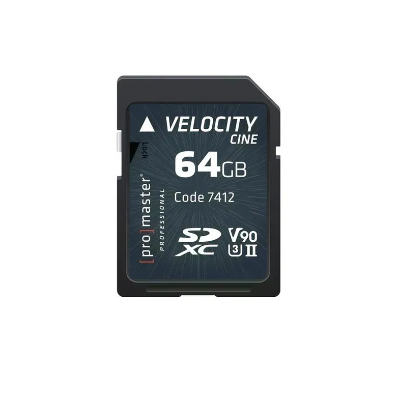 SDXC 64GB Velocity CINE UHS-II V90 Memory Card