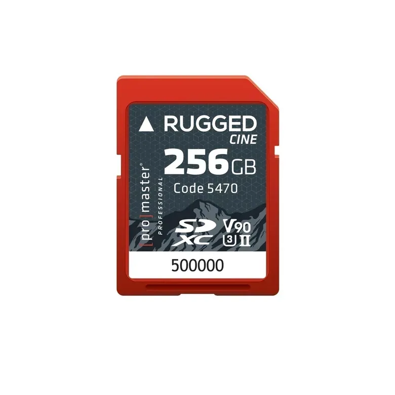 SDXC 256GB Rugged™ CINE UHS-II V90 Memory Card