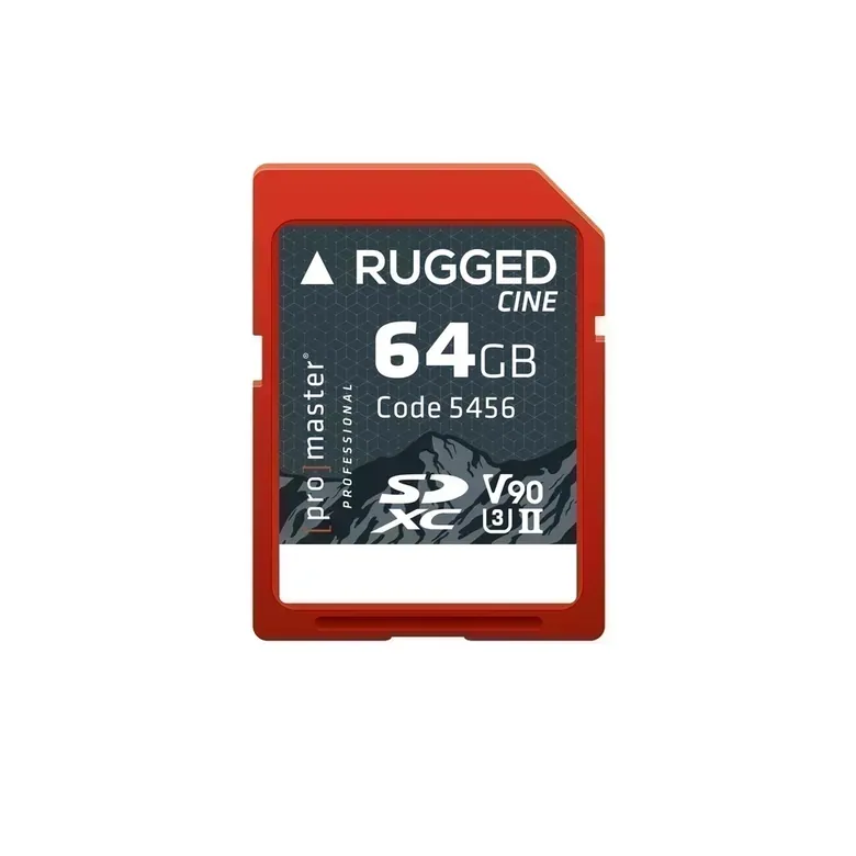 SDXC 64GB Rugged™ CINE UHS-II V90 Memory Card