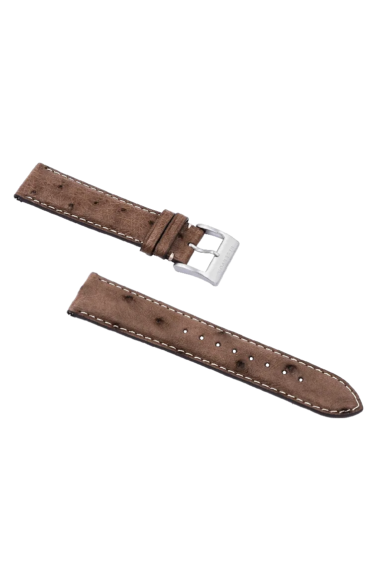 Taupe Ostrich Leather Strap
