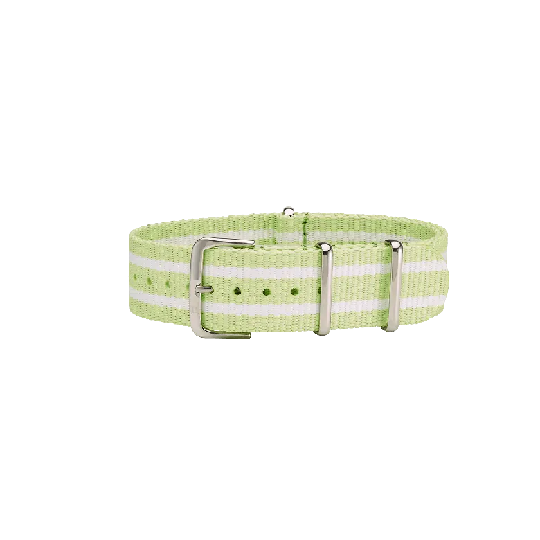 NATO Strap Pistache & White