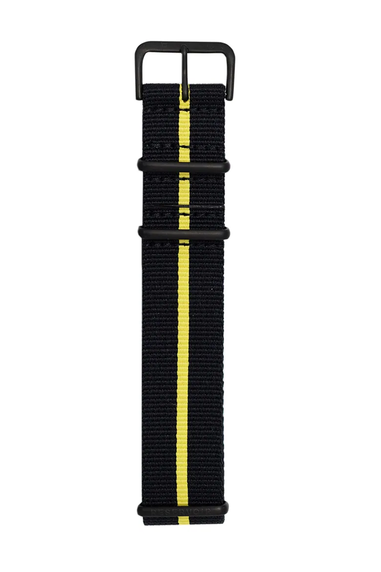 NATO Strap Black & Yellow black PVD buckle