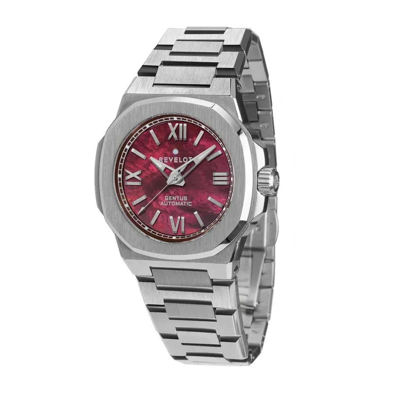 Gentus 40MM MOP Burgundy Steel (Automatic)