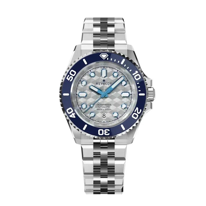 Hexmariner 42 Metallic White CNC Guilloche