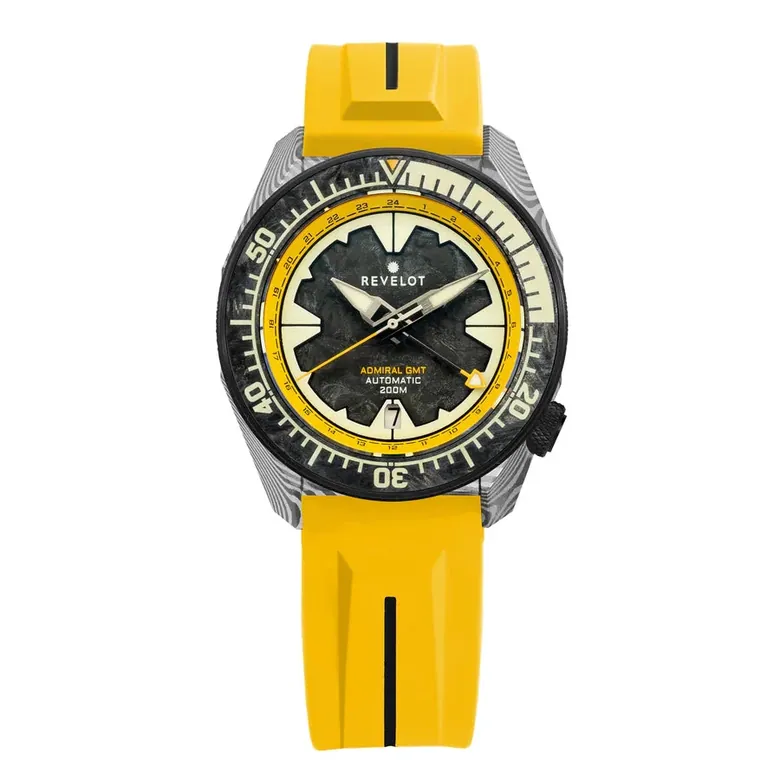 R10 Admiral GMT Damascus Carbon Fiber Limited Edition
