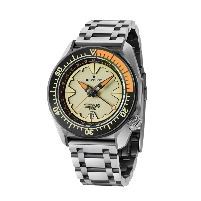 R10 Admiral GMT Dune Luminova Steel