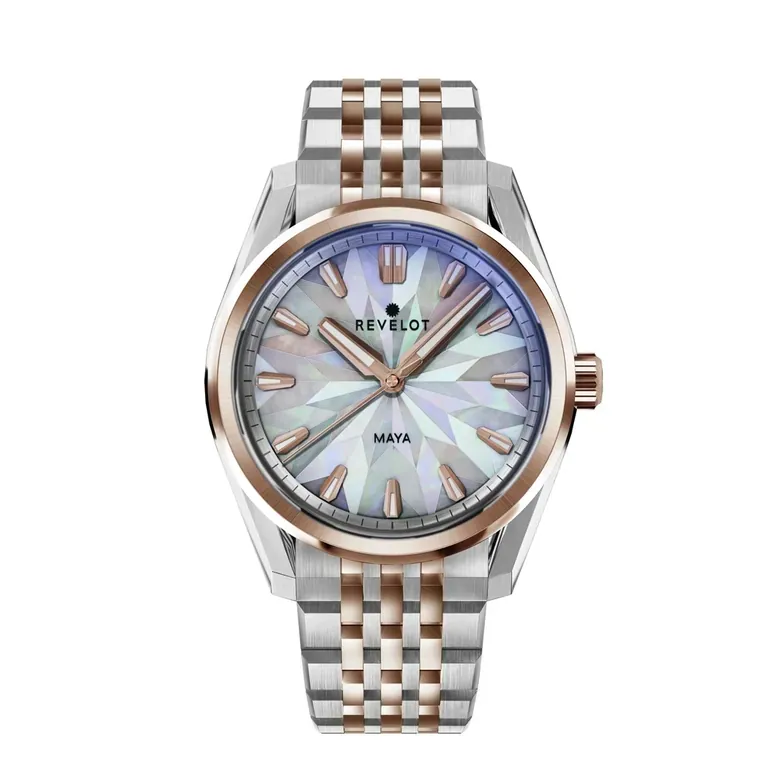 Maya White Starburst Mosaic MOP Bicolor